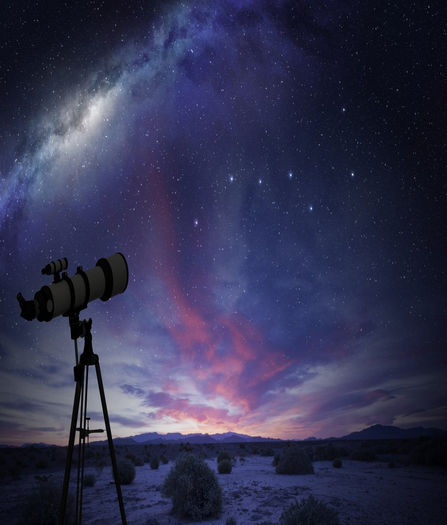 Great Bear Constellation via Telescope
